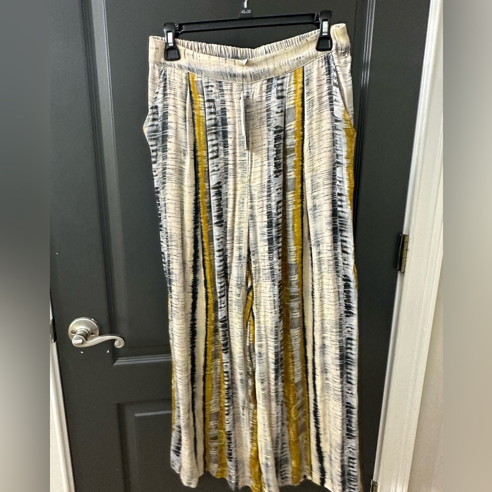 Anthropologie Abstract Patterned Trousers